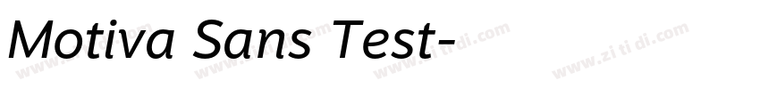 Motiva Sans Test字体转换 Motiva Sans Test字体转换